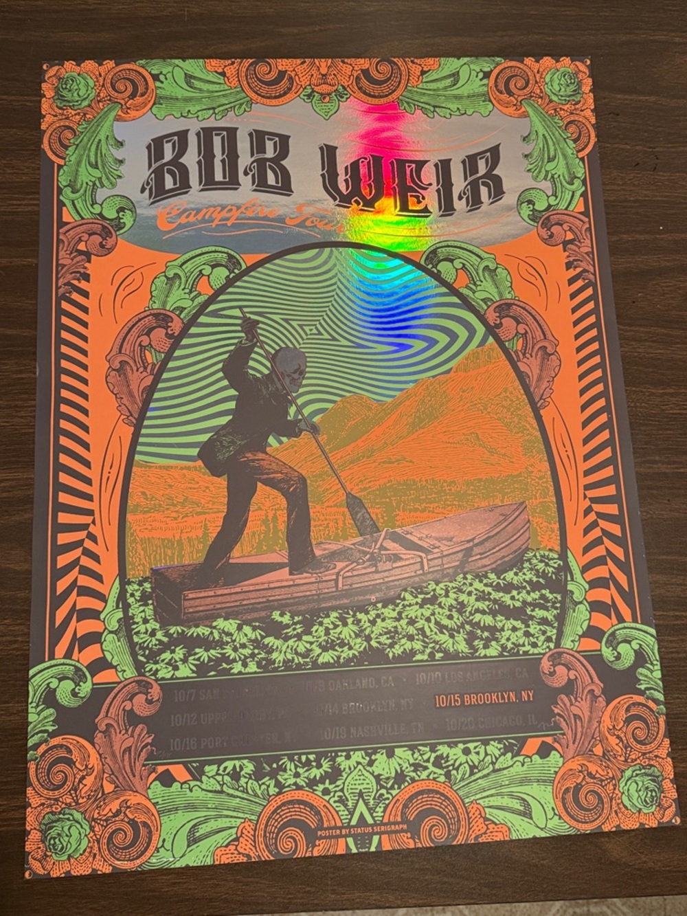 Bob Weir Campfire Tour Art Poster - Brooklyn, New York, October 15